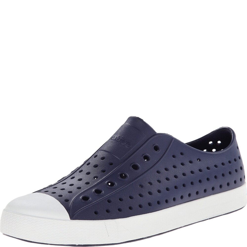 NATIVE SHOES, JEFFERSON, LIGHTWEIGHT SNEAKER FOR ADULTS, REGATTA BLUE/SHELL WHIT